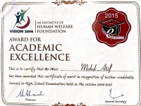 Certificate Of Merit In Class 10th